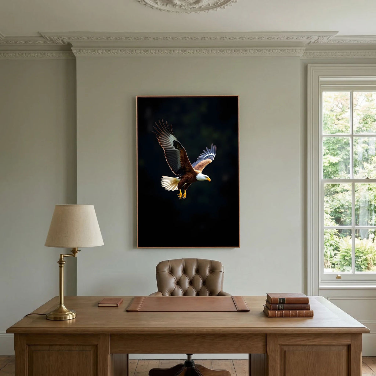 Minimalist Eagle Canvas Wildlife Wall Art