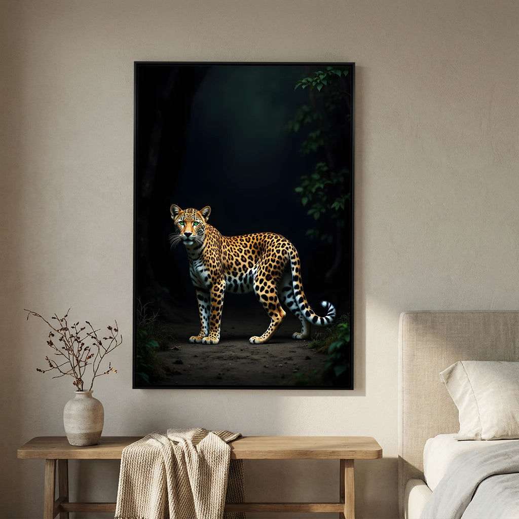 Leopard Canvas Wall Art Minimalist Wall Decor 