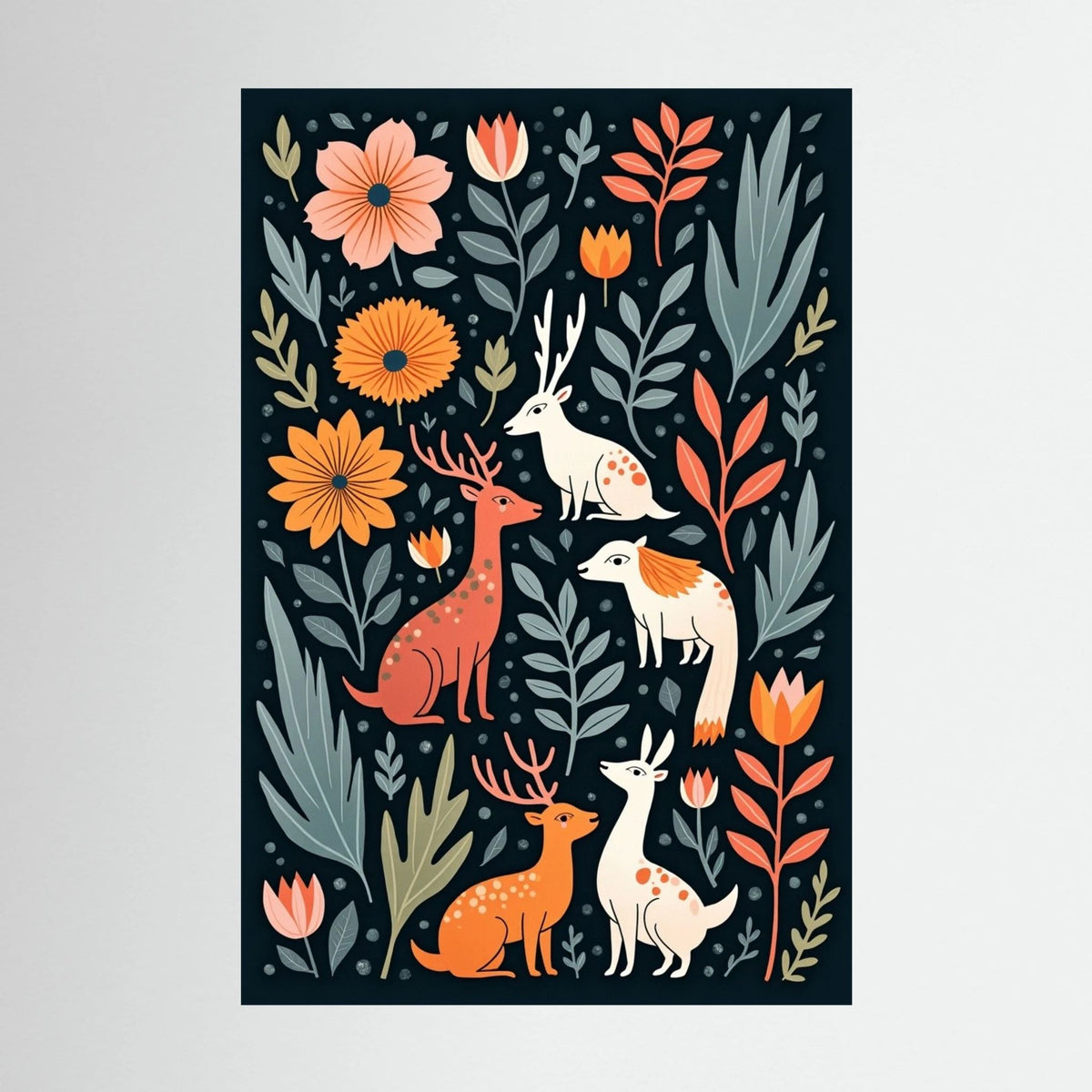 Abstract Forest Animals