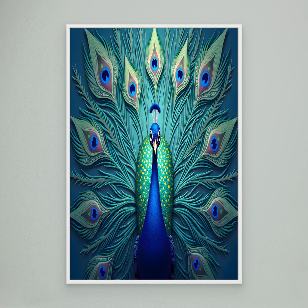 AI Creations Art Deco Style Peacock