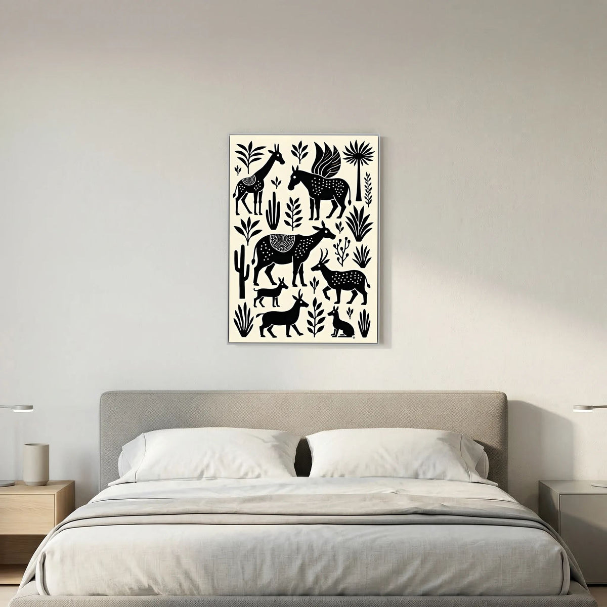 Mystical Planes Animals Canvas Wall art