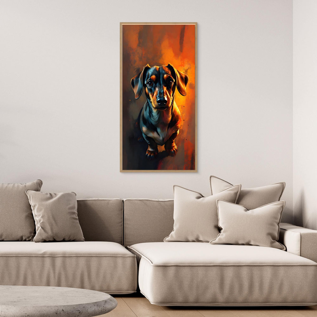 Abstract Dachshund Digital Art