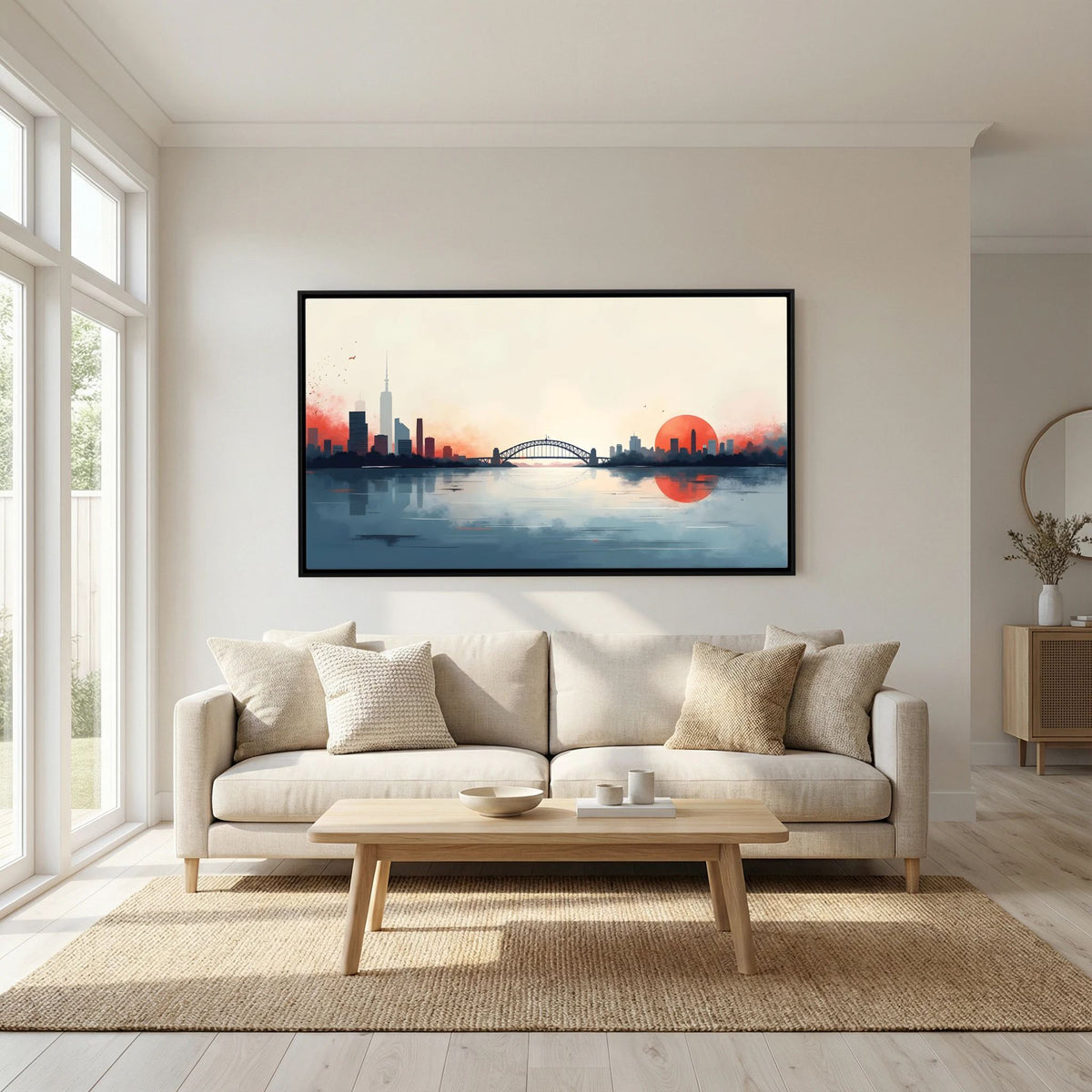 Sydney Harbour Bridge Abstract Sunset