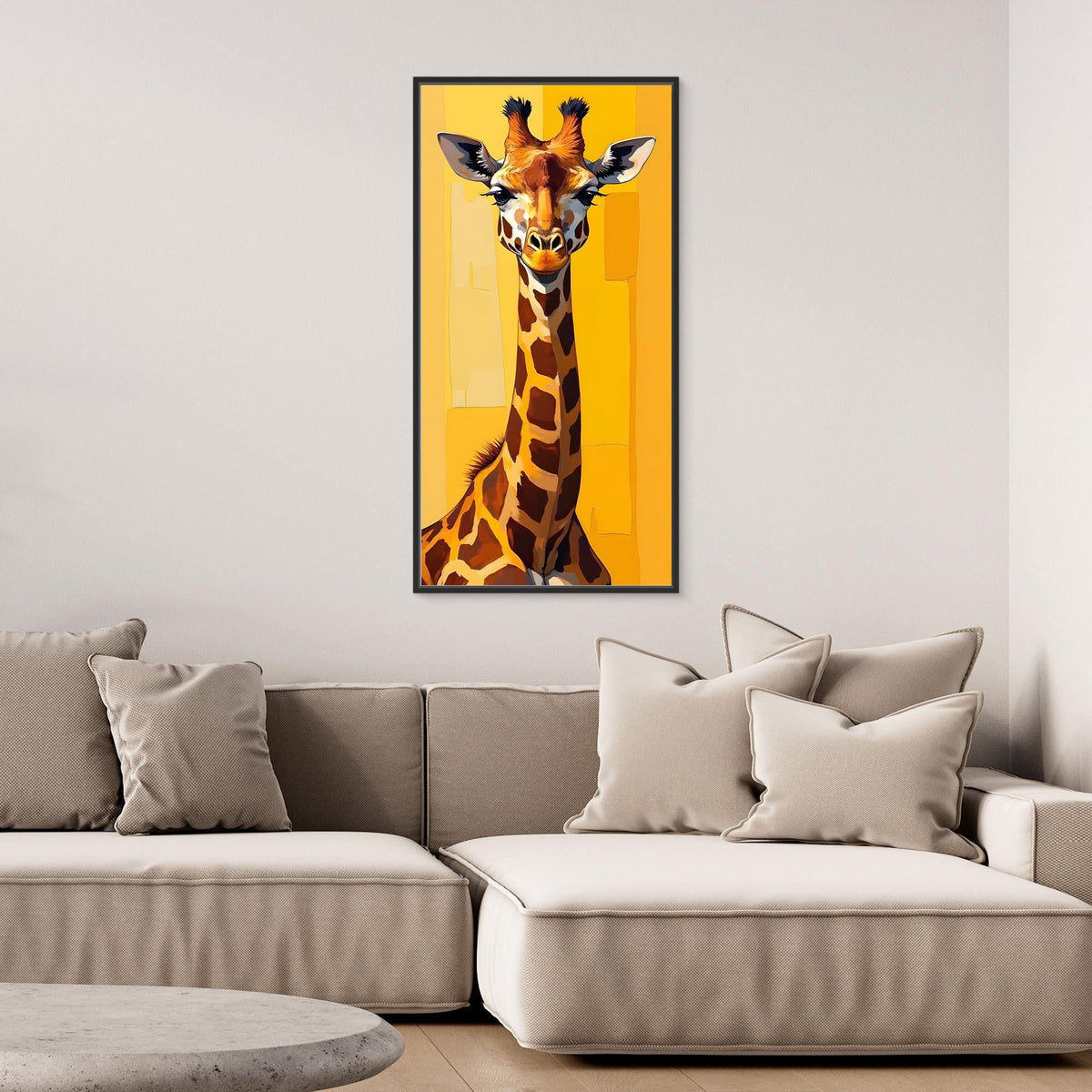 Digital Art Lone Giraffe