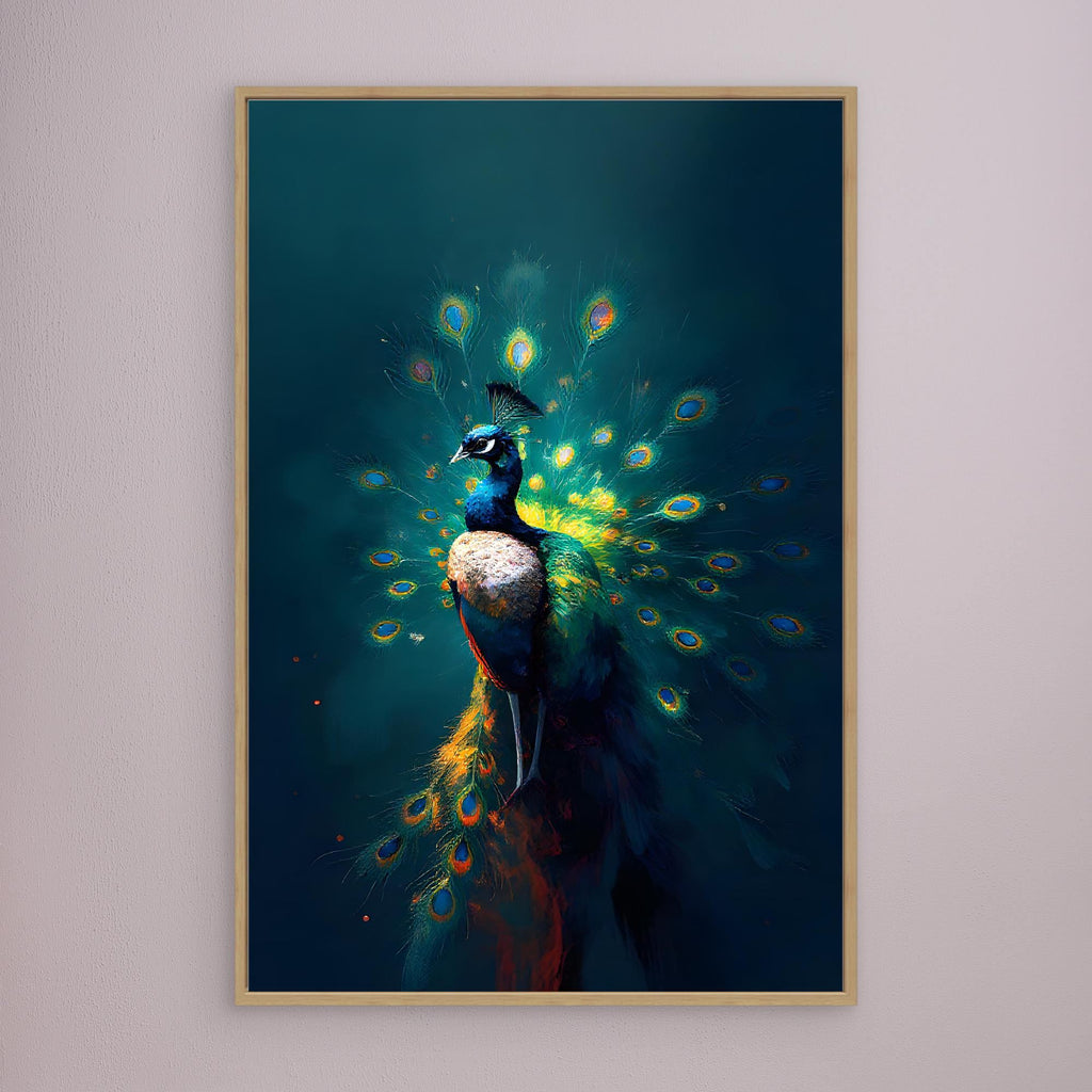 Abstract Digital Art Peacock