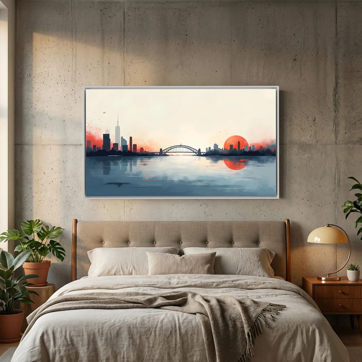 Sydney Harbour Bridge Abstract Sunset