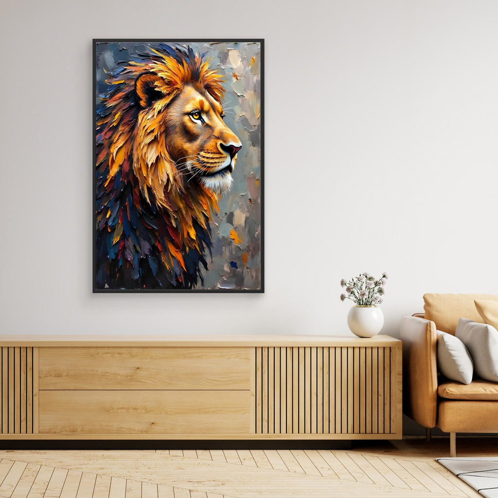 Lion's Mane Digital Oil Style
