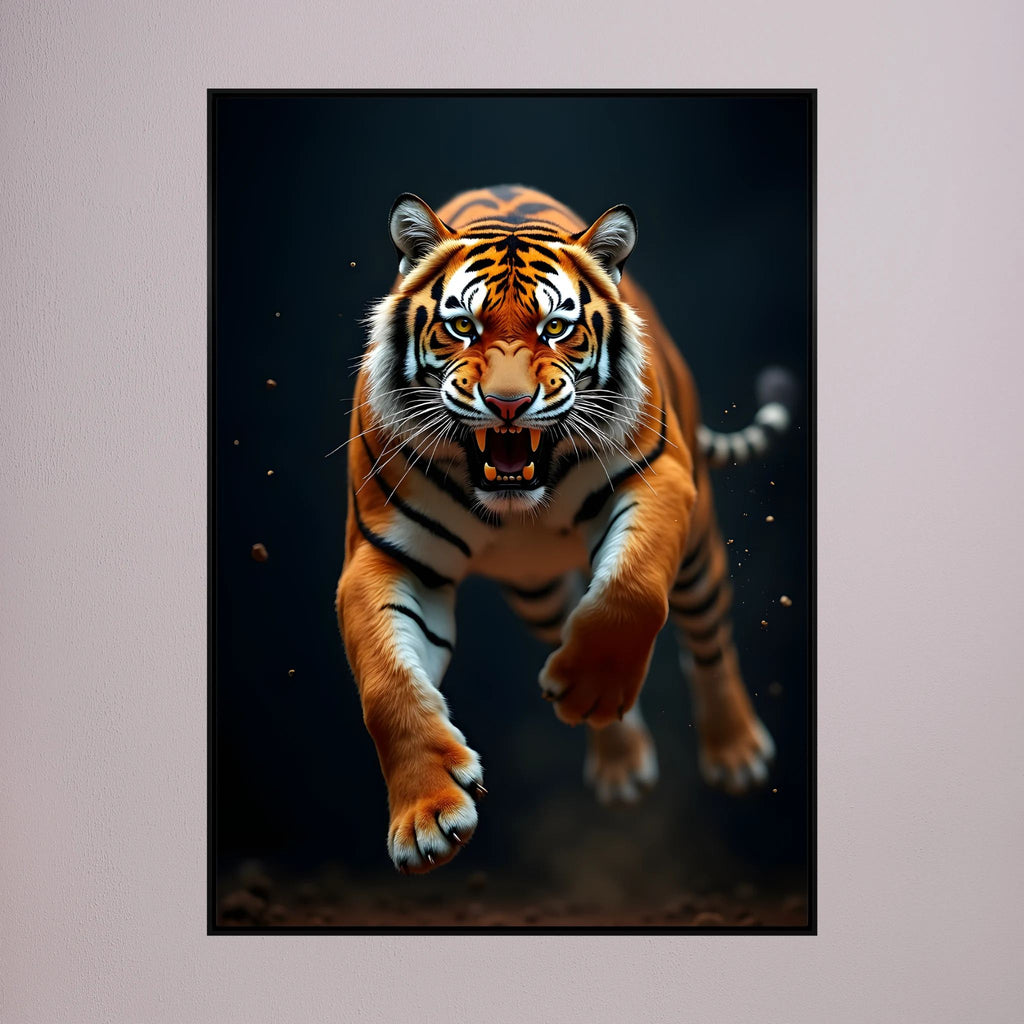 Tiger In Abstract Style Canvas