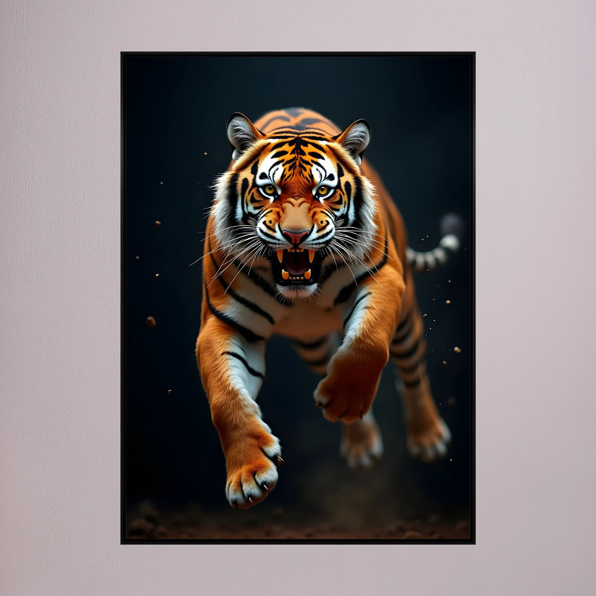 Tiger In Abstract Style Canvas