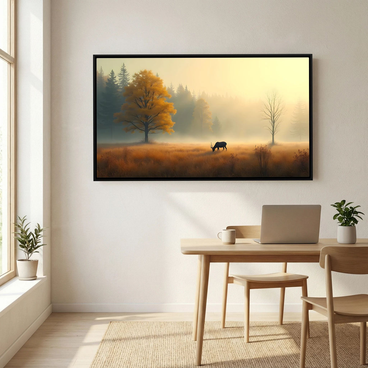 Serenity At Autumn Canvas Wall Art Ready To Hang
