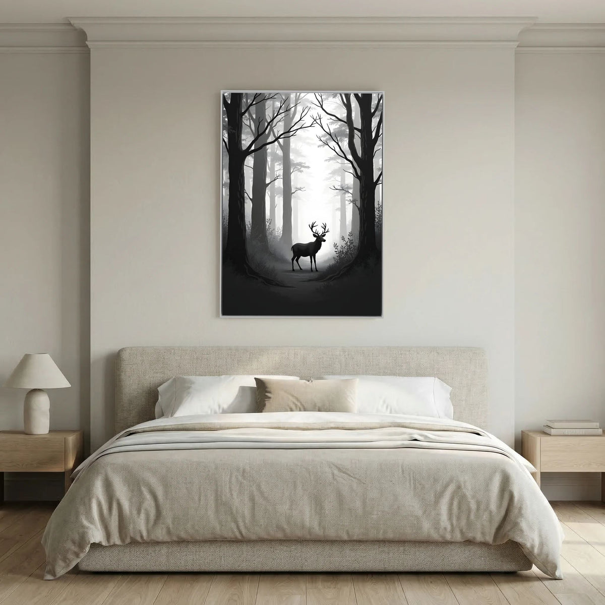 Black & White Lone Stage Canvas Print