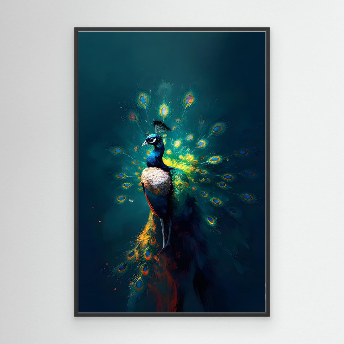 Abstract Digital Art Peacock