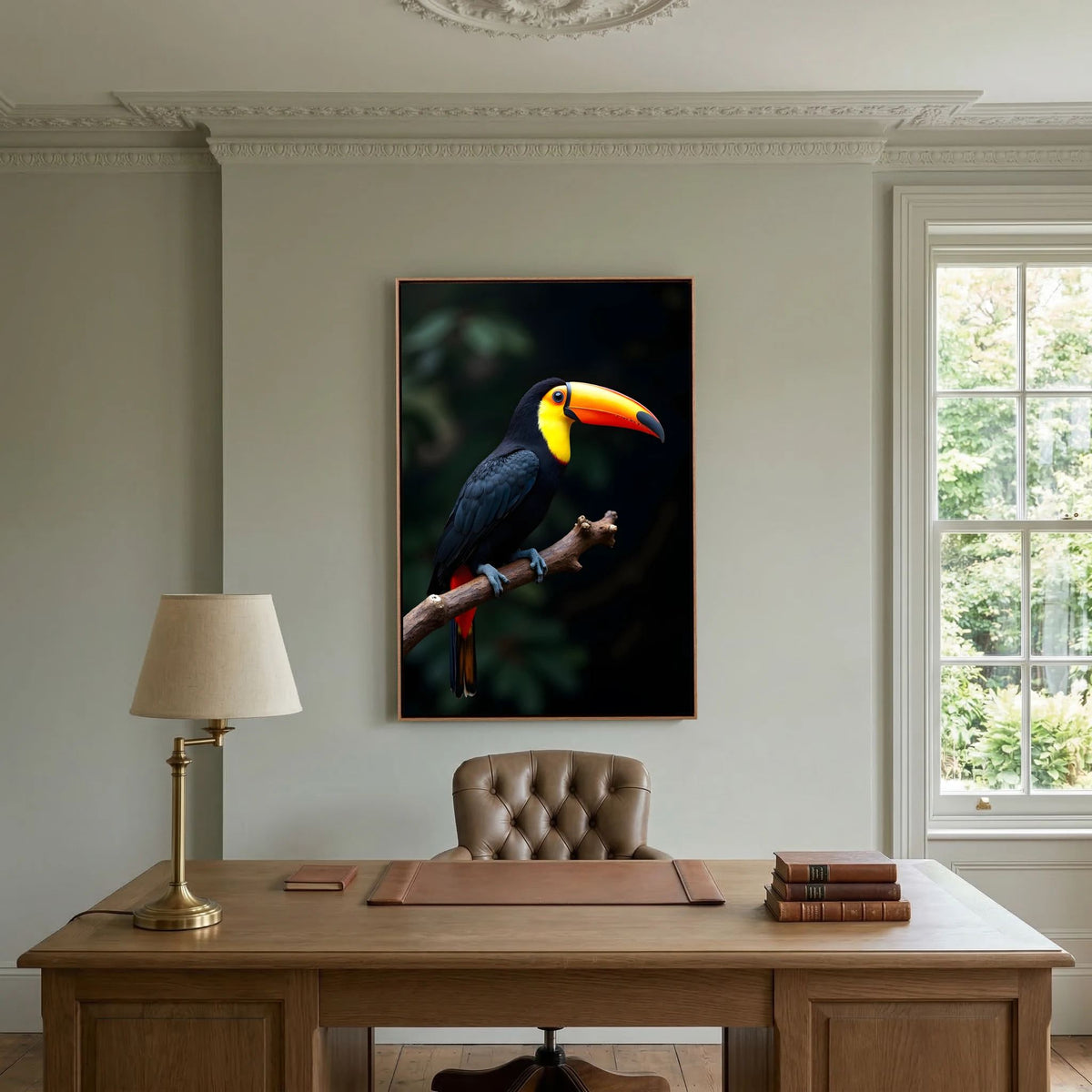 Toucan Wall Art Minimalist Canvas 