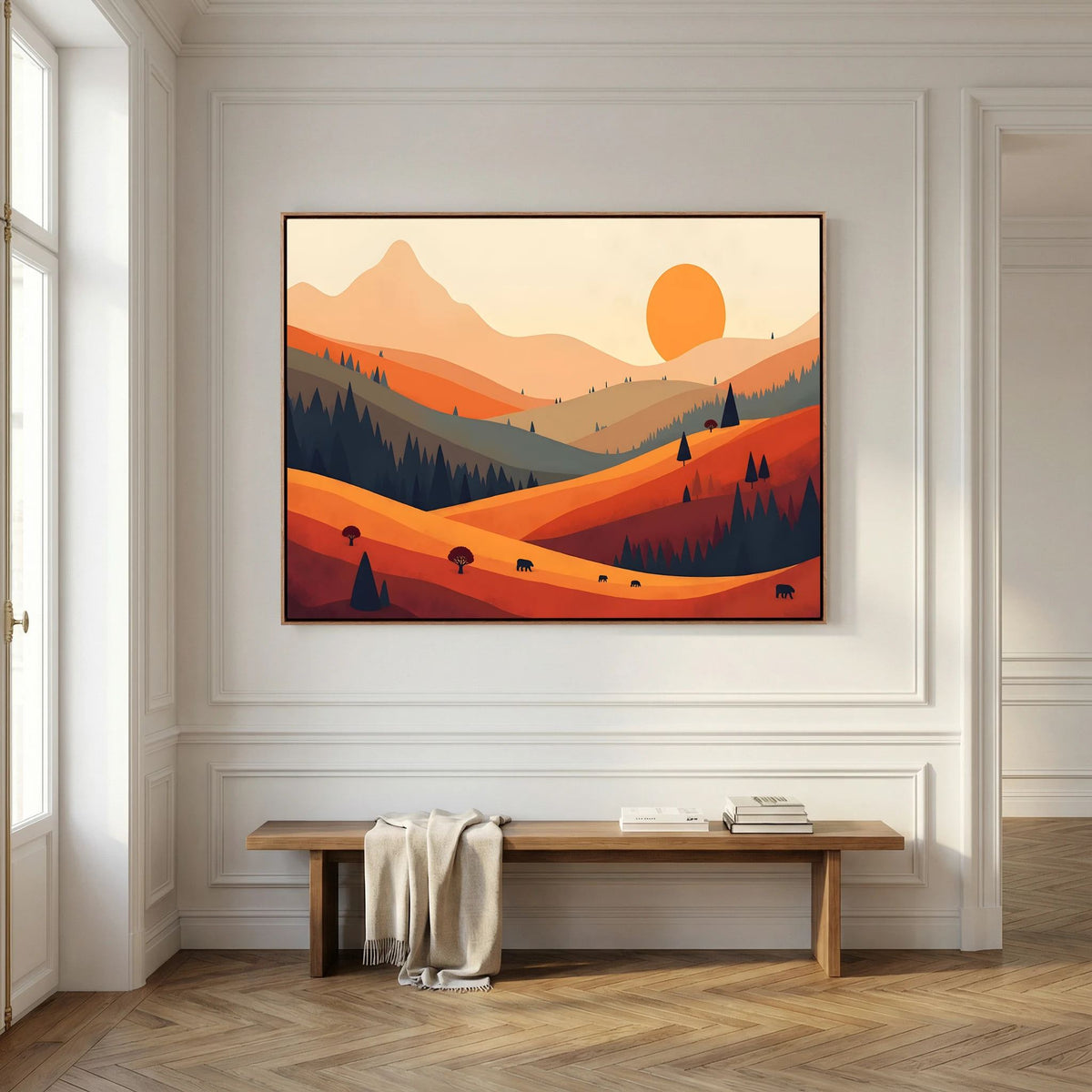 Bears On The Autumn Plains 