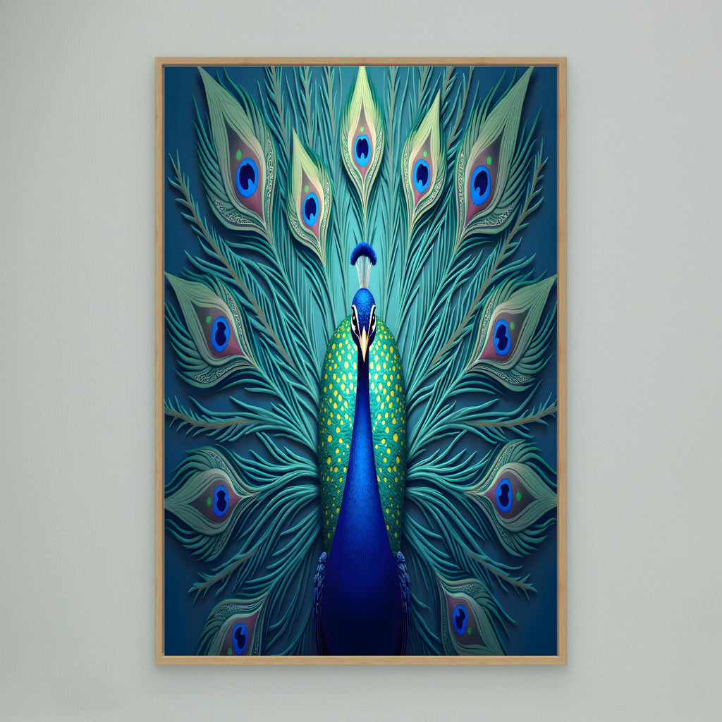 AI Creations Art Deco Style Peacock