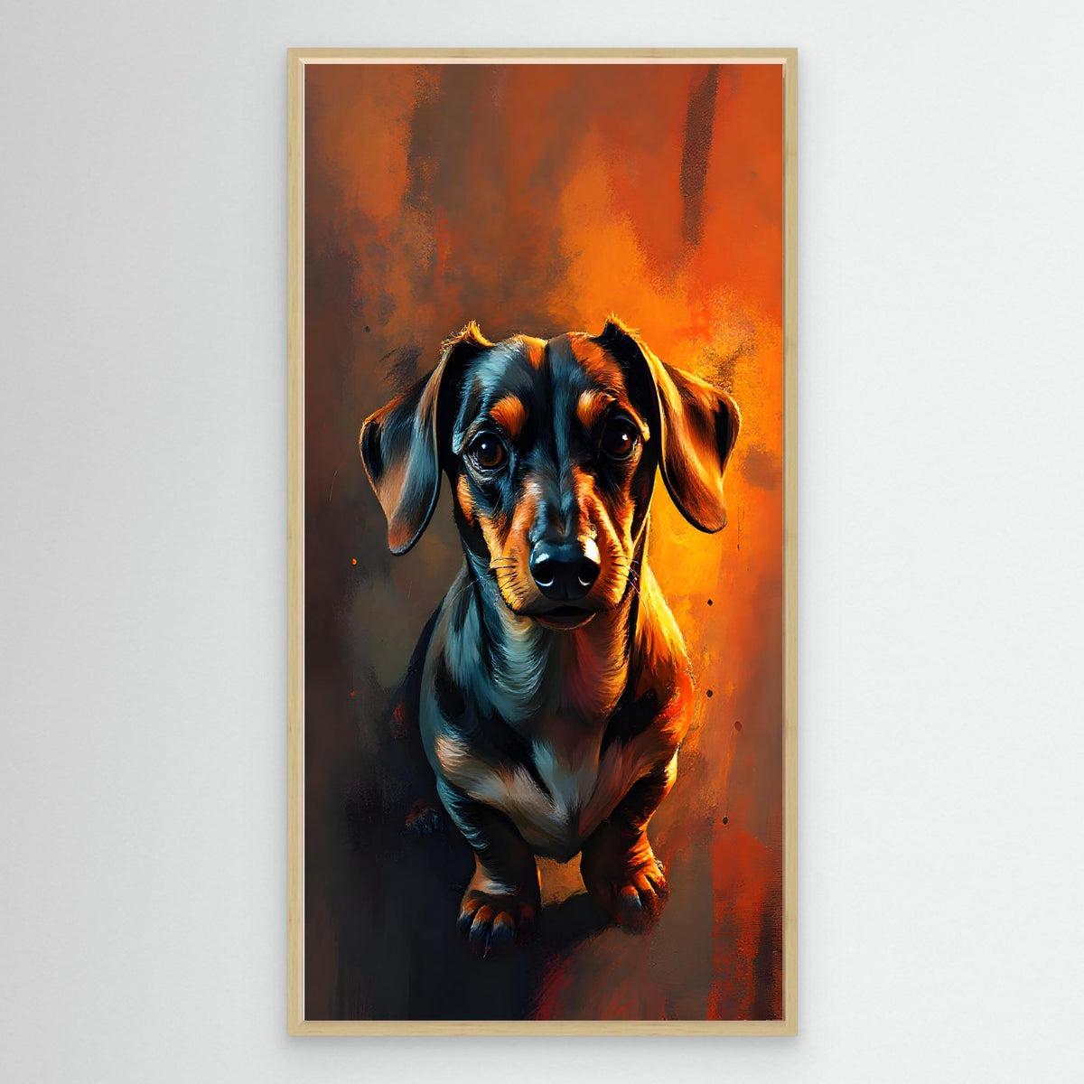Abstract Dachshund Digital Art