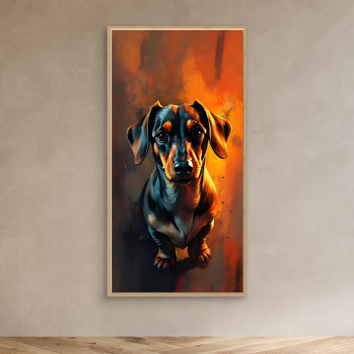 Abstract Dachshund Digital Art