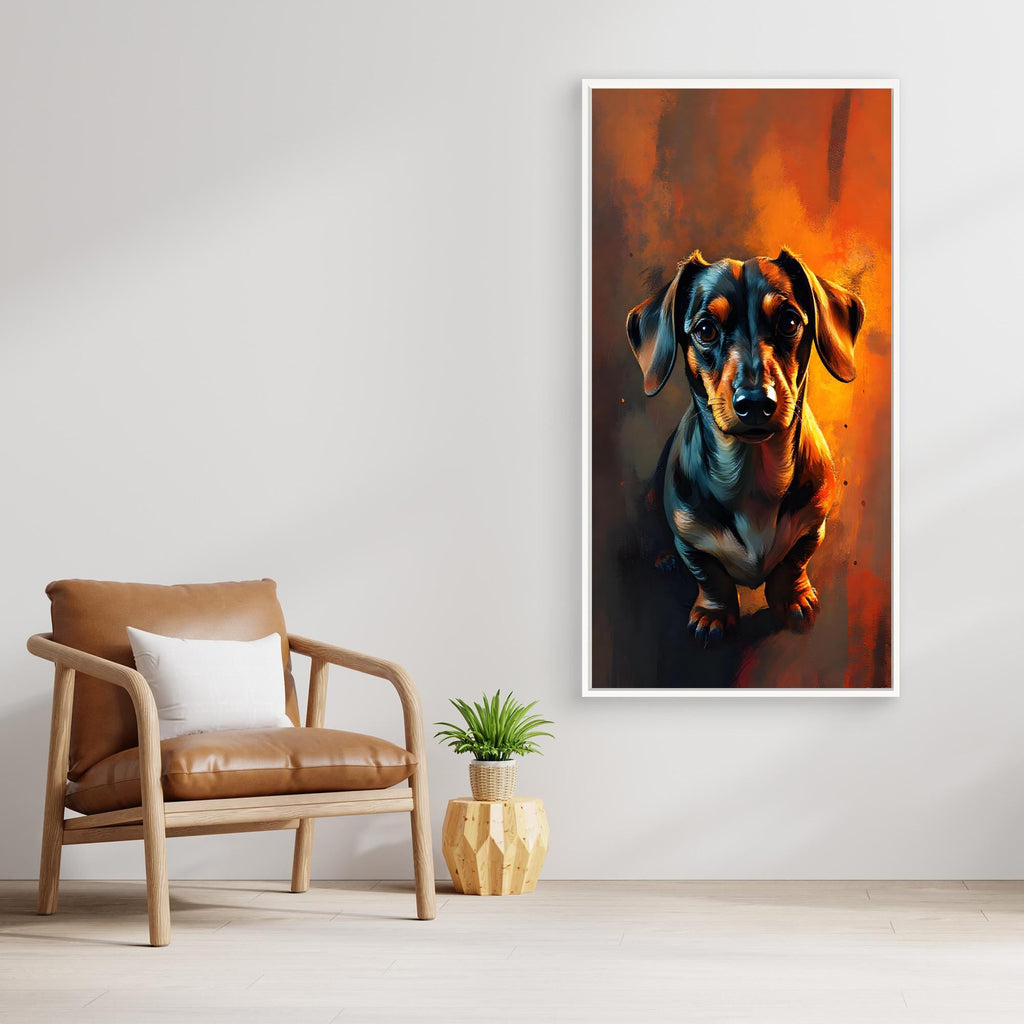 Abstract Dachshund Digital Art