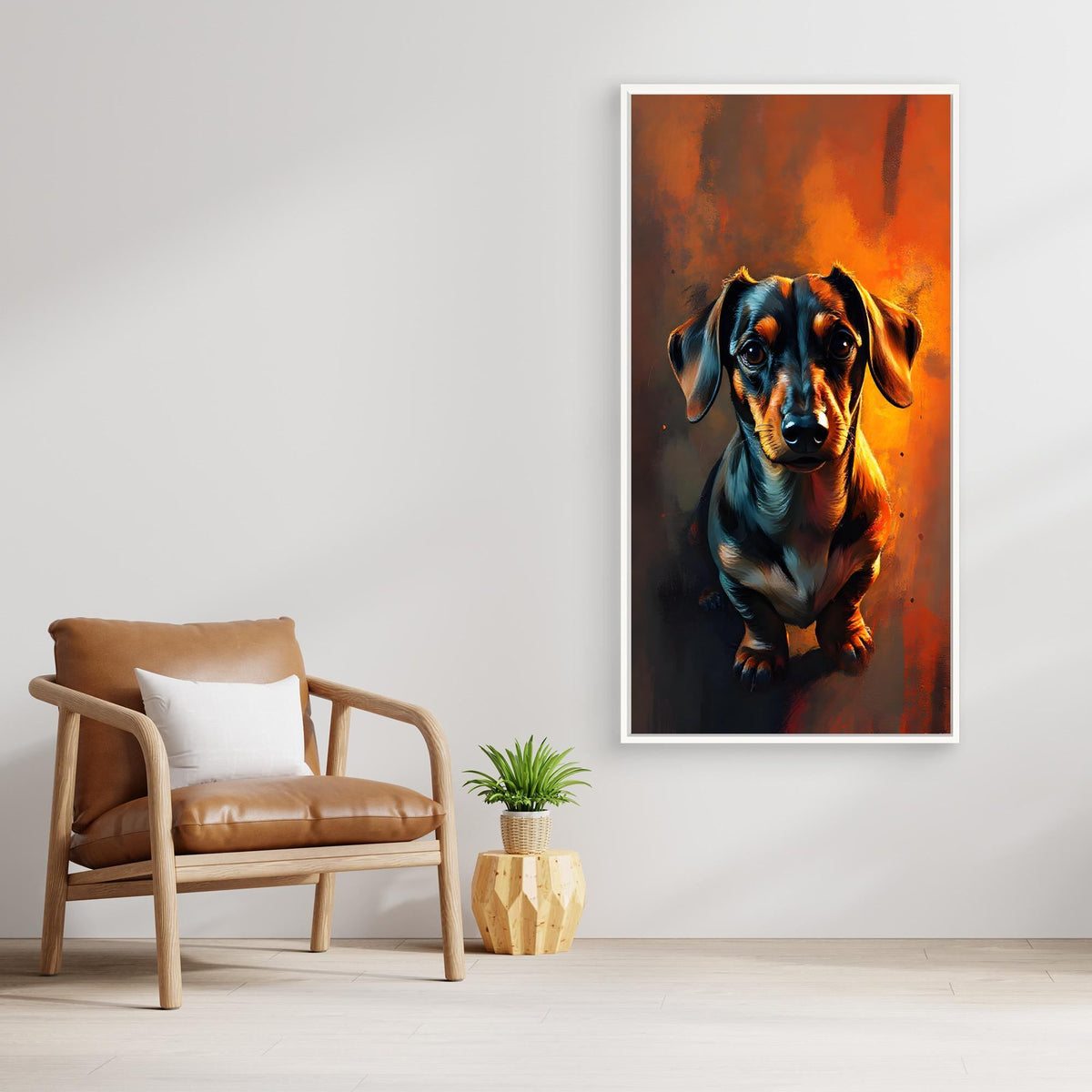 Abstract Dachshund Digital Art