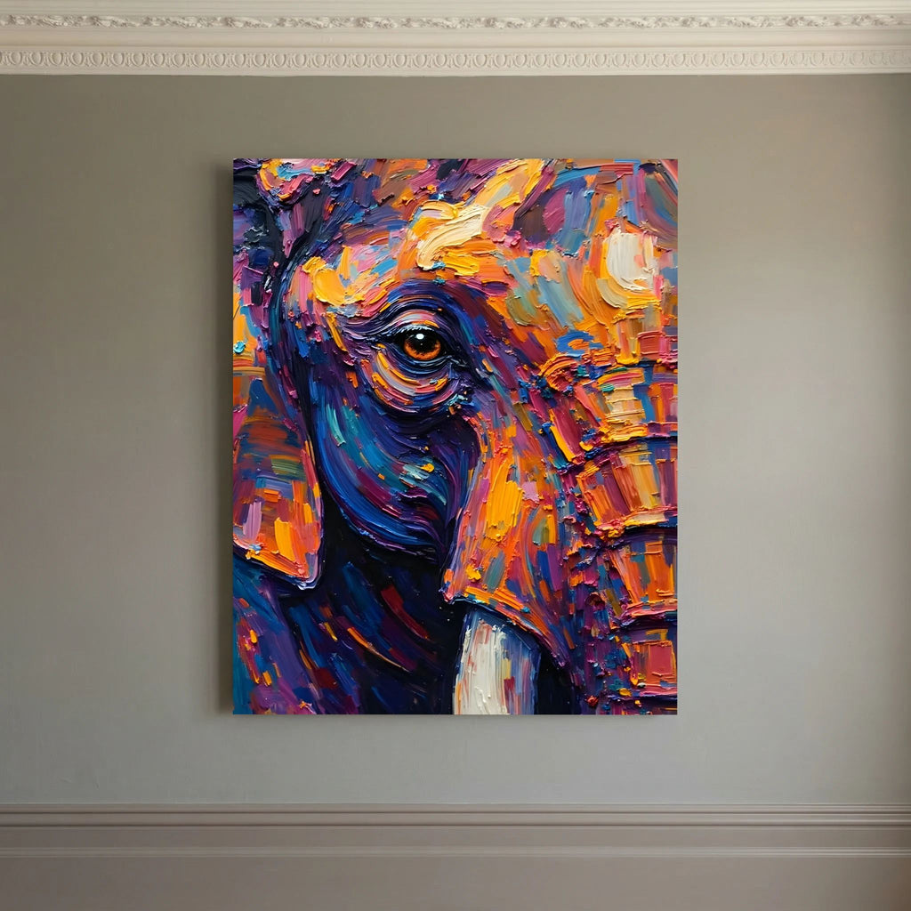 Elephants Eye Oil Style Canvas