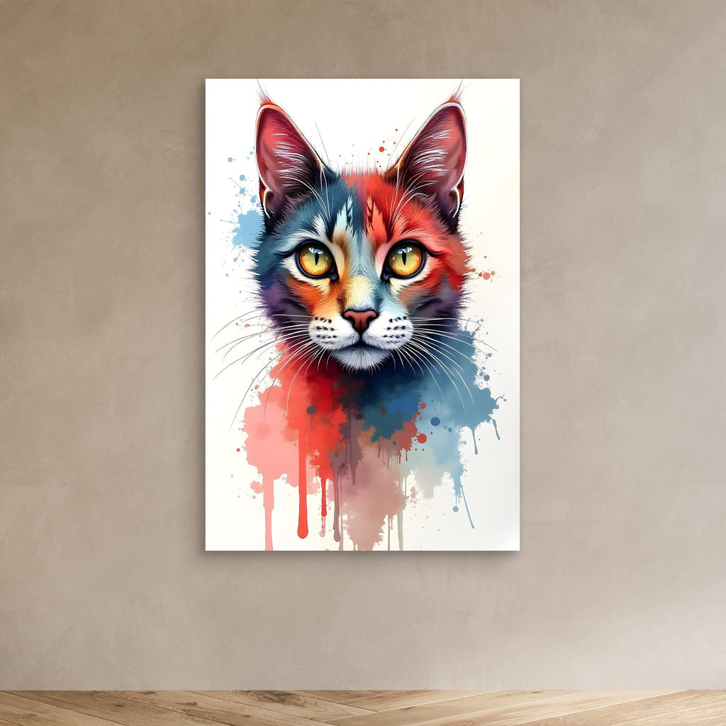 Abstract Cat Minimalist Ink Style