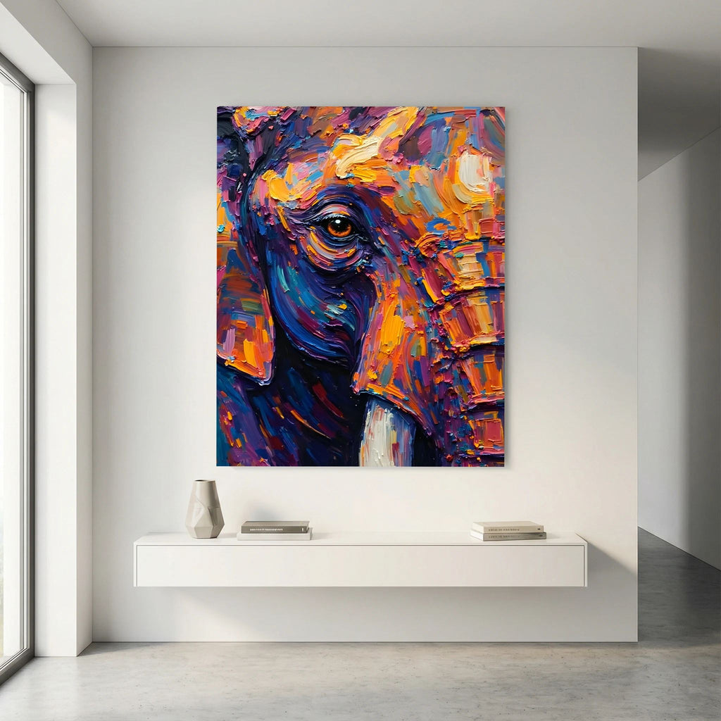 Elephants Eye Oil Style Canvas