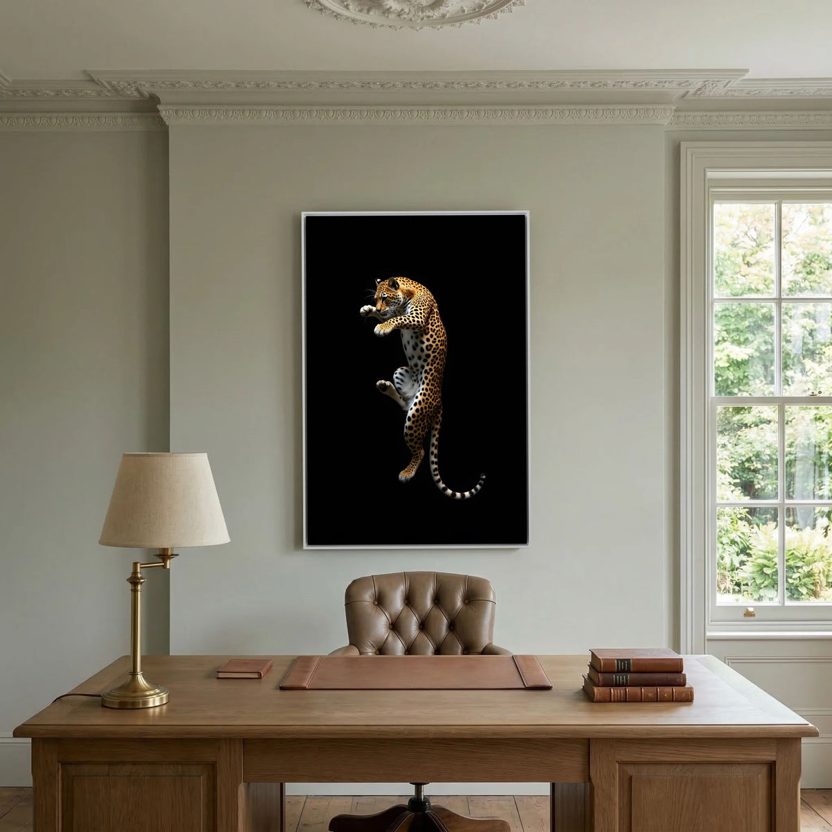 Minimalist Leopard Canvas Print 