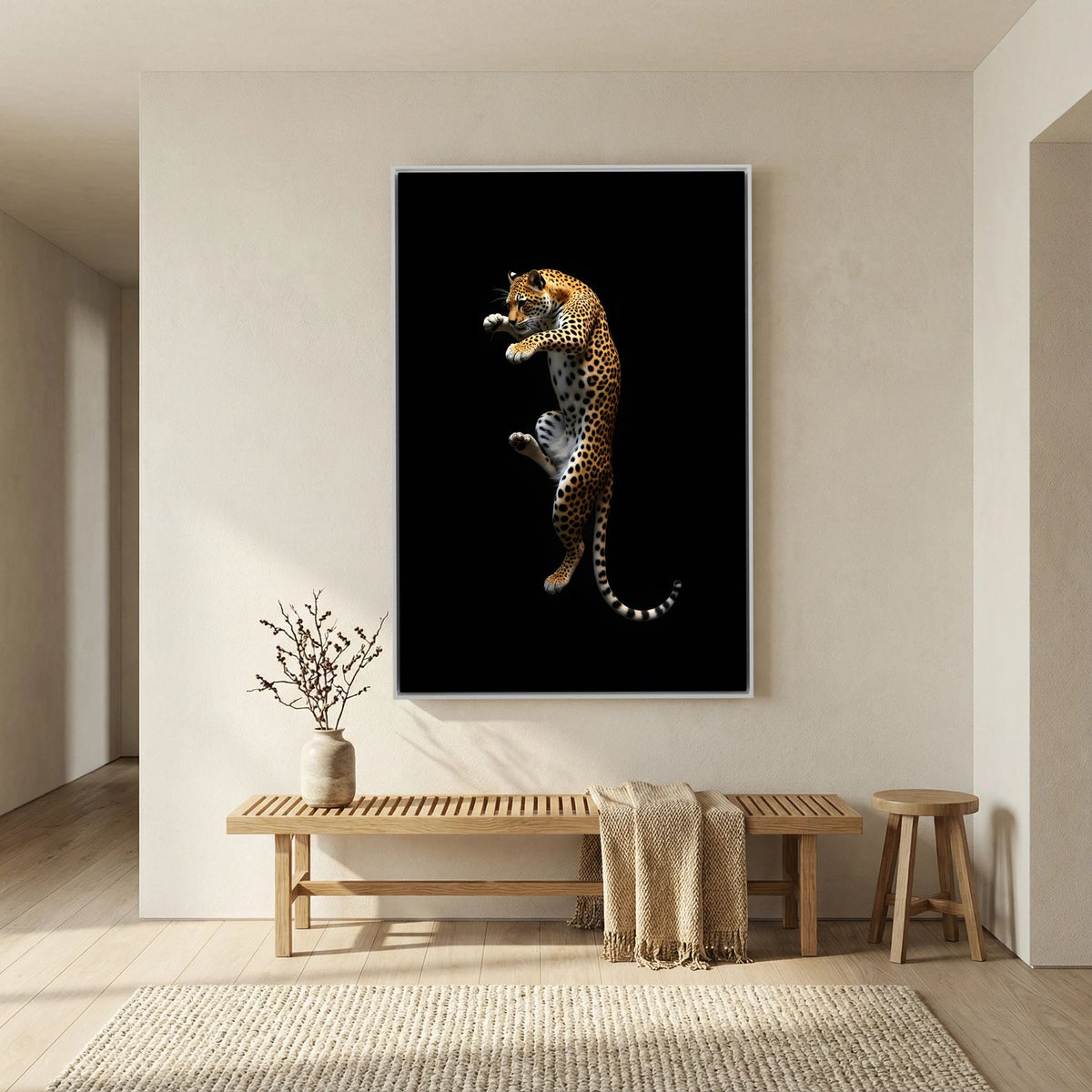 Minimalist Leopard Canvas Print 