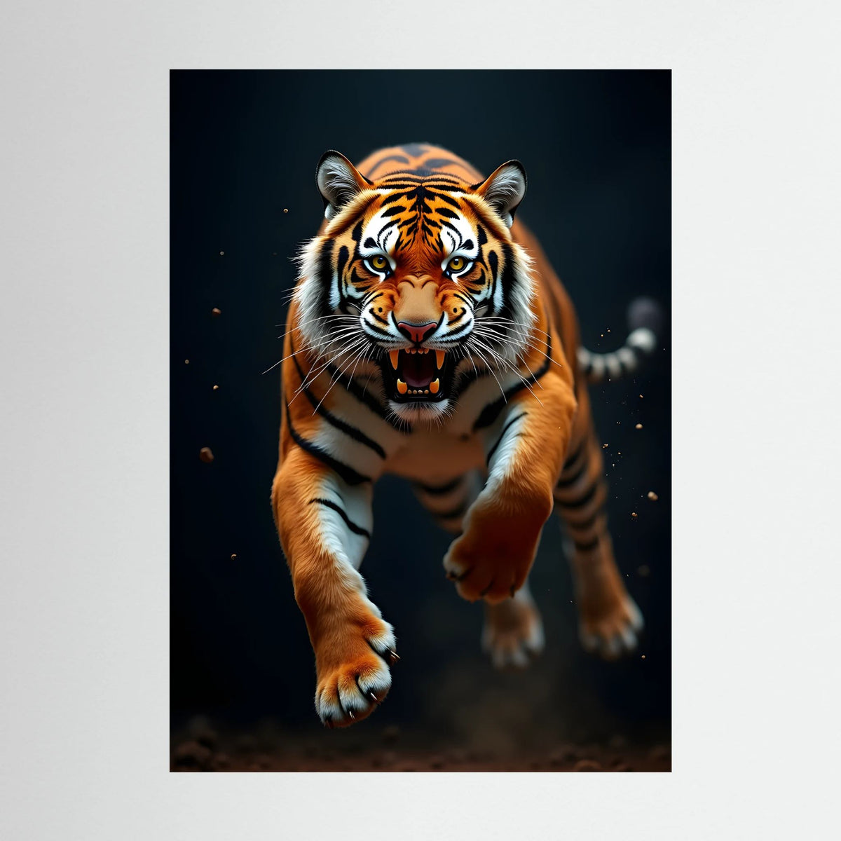 Tiger In Abstract Style Canvas