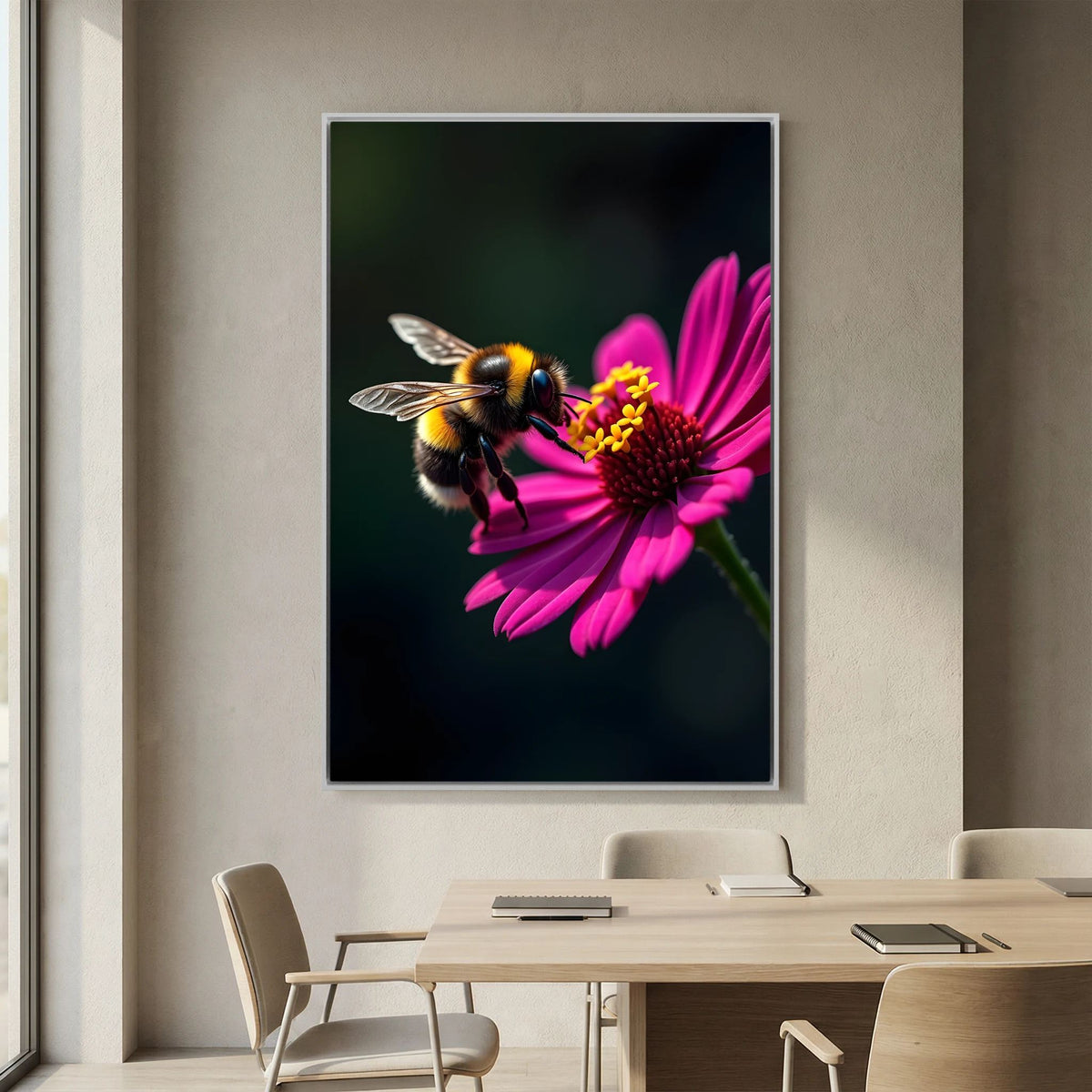 Bumble Bee Minimalist Wall Decor Bee Wall Canvas