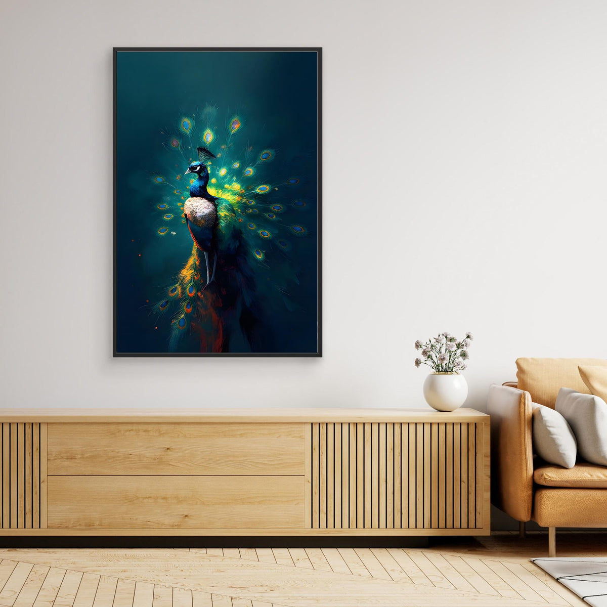 Abstract Digital Art Peacock