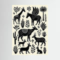 Mystical Planes Animals Canvas Wall art