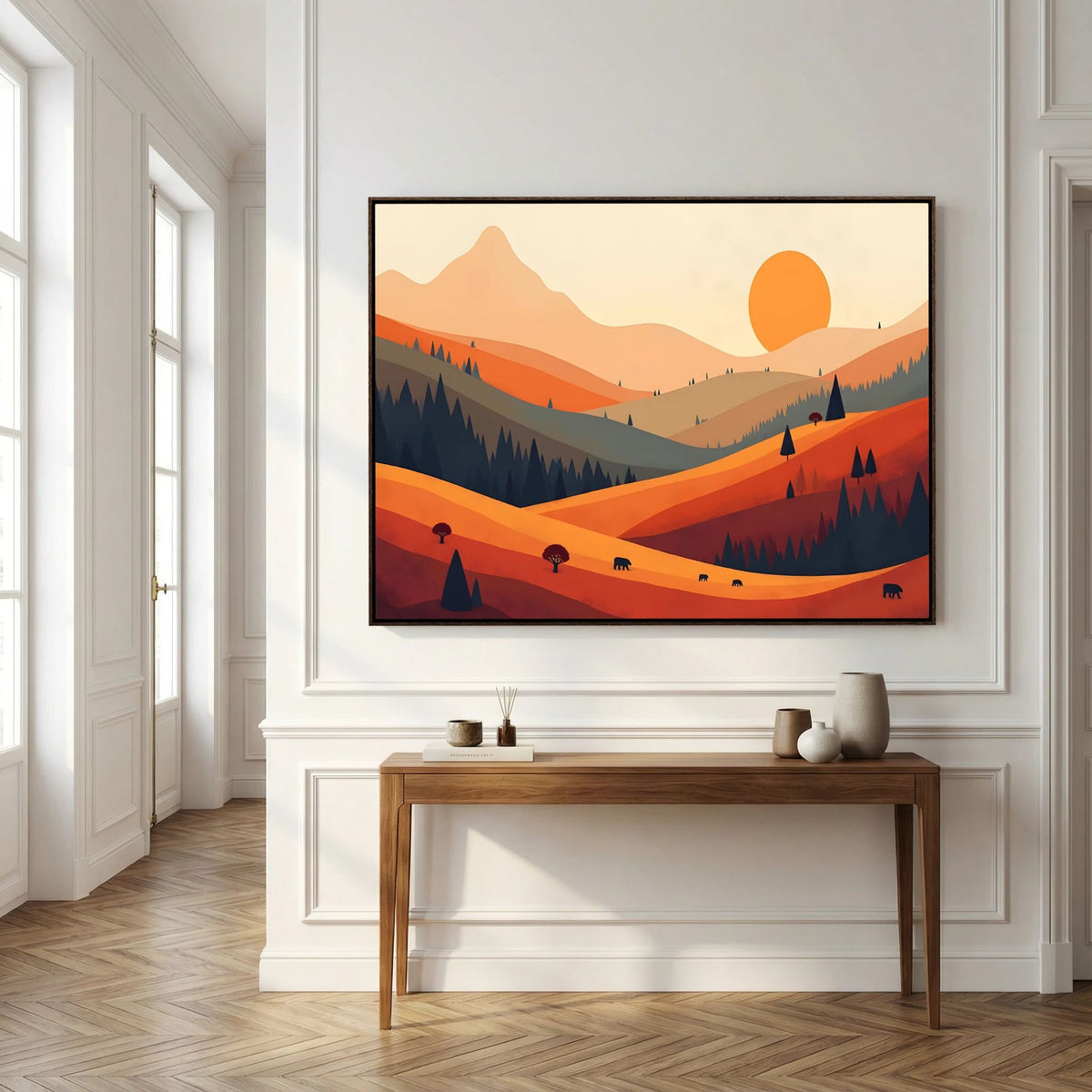Bears On The Autumn Plains 